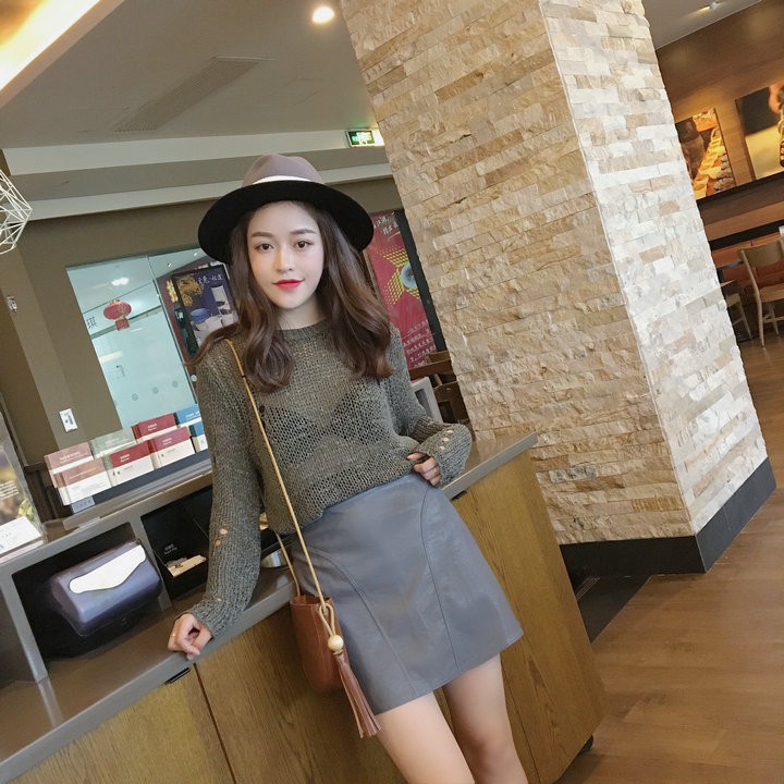 [SẴN] Chân váy da chữ A Ulzzang Quảng Châu VDN2 | BigBuy360 - bigbuy360.vn