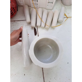 Cối đá lớn trắng 16cm