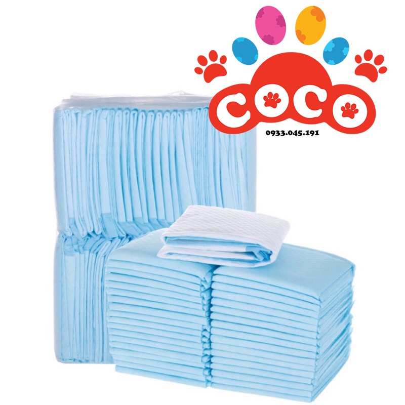 Combo 10 miếng Tã lót chuồng siêu thấm hút màu xanh cho thú cưng