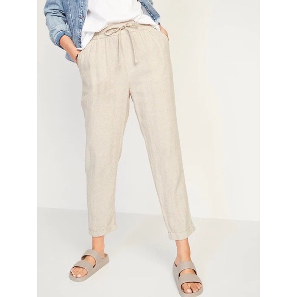 Quần paggy Linen lưng chun, chuẩn xịn, trẻ trung năng động, thời trang nữ cao cấp!