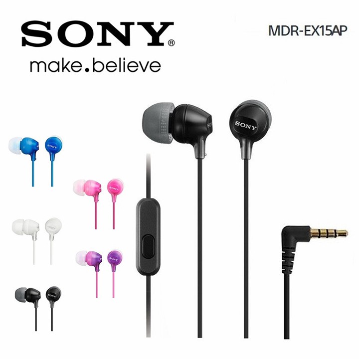Tai nghe Sony In-ear MDR-EX15AP - Hàng chính hãng