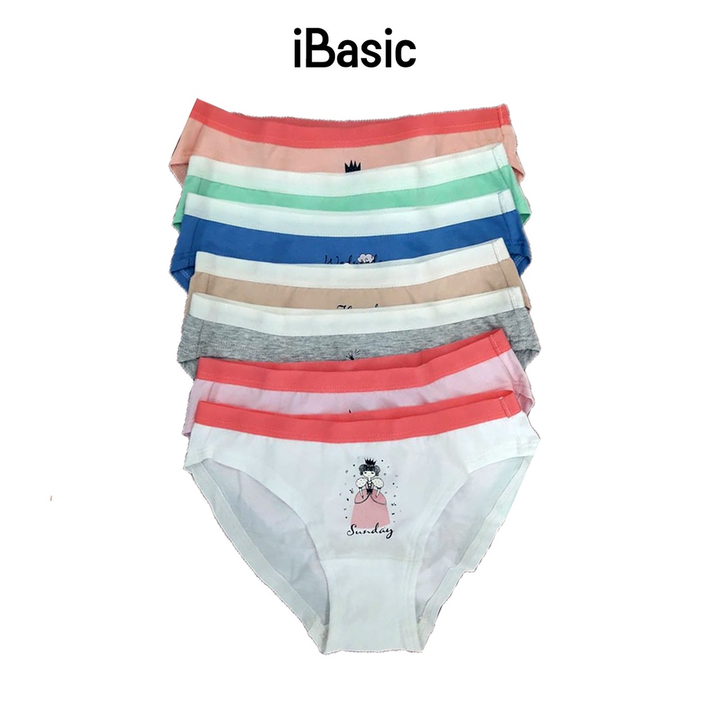 Hộp 7 quần lót bé gái iBasic PANG005