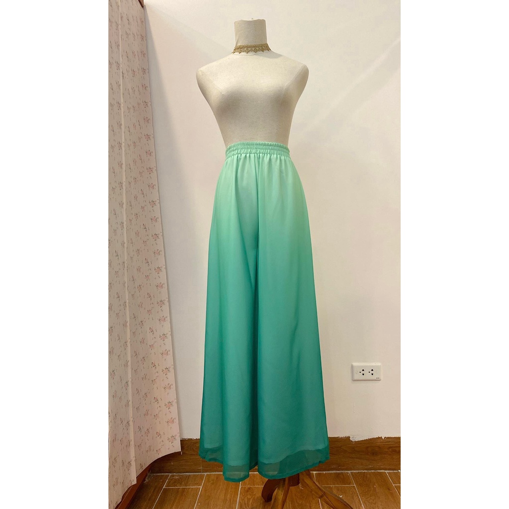 [CÓ SẴN nhiều màu] Quần chiffon ống rộng tập nhảy, múa cổ điển, tập yoga ống rộng 2 lớp cho người lớn