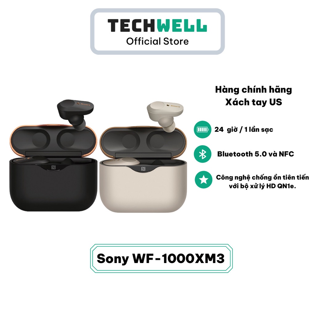 Tai nghe Sony WF 1000XM3 (WF1000XM3) [Hàng chính hãng]