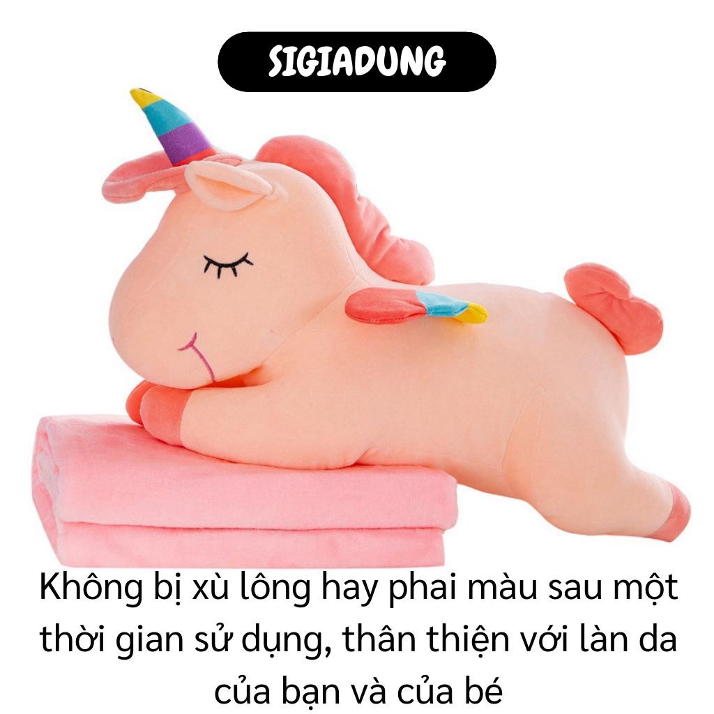 [SGD] Bộ Chăn Gối Văn Phòng - Bộ Gối Ốm, Chăn, Đồ Tựa Lưng Hình Kỳ Lân Đáng Yêu 9163