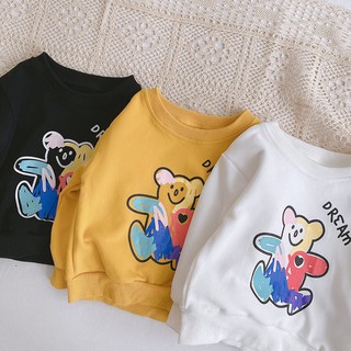 ÁO NỈ DA CÁ HÌNH GẤU CHO BÉ TRAI