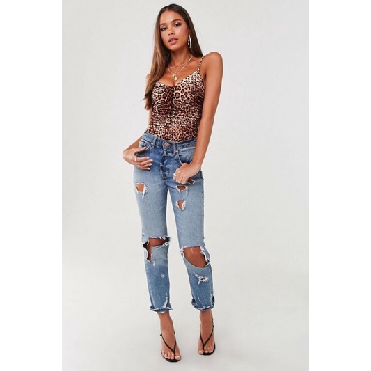 Bodysuit Nhung FOREVER 21 Hàng Xuất Xịn Da Beo Chất Nhung Cao Cấp