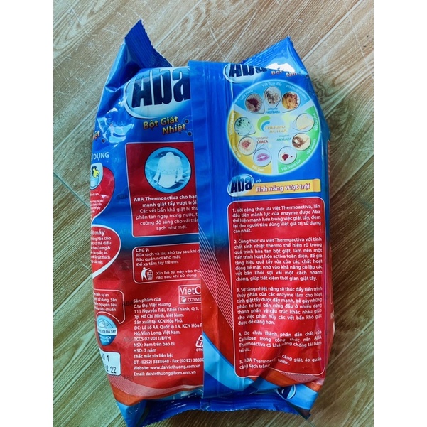 Bột giặt nhiệt Aba - 4.3kg 800gr trắng sáng tinh tươm quần áo