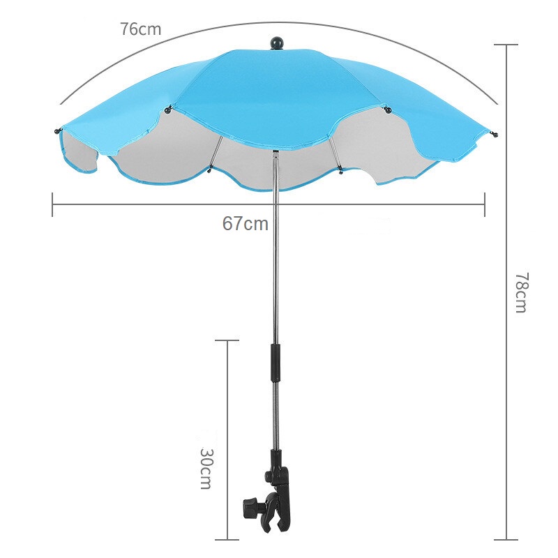 Dù Che Nắng Gắn Xe Đẩy Em Bé Ô Che Nắng Trẻ Em