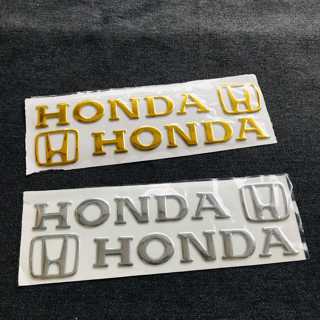 Bộ tem dán nổi chữ HONDA SIÊU CHẮC (CHỮ+LOGO).