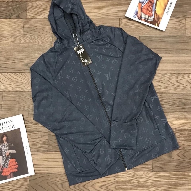 ÁO CHỐNG NẮNG NAM NỮ IN LV VÀ DẬP VÂN CHẤT KIM CƯƠNG THÔNG HƠI MỀM MÁT THOÁNG KHÍ