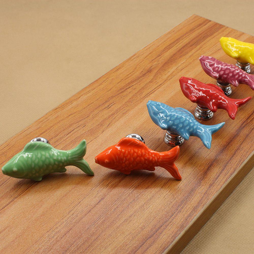 Set 2 Tay Nắm Cửa Bằng Gốm Sứ Tiện Dụng Cho Nhà Bếp