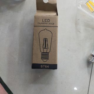 Combo 5 bóng led ST64-6w,bóng led thủy tinh trang trí kiểu Edison