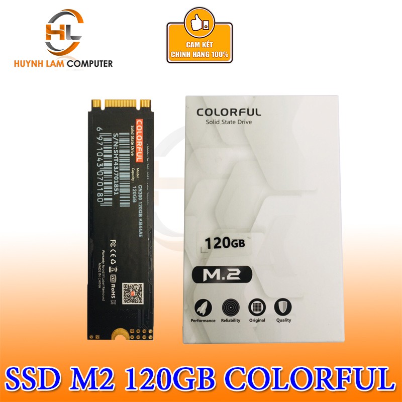 [Mã ELCLJUN giảm 7% đơn 500K] Ổ Cứng SSD 120GB M2 Colorful CN300 Networkhub Phân Phối