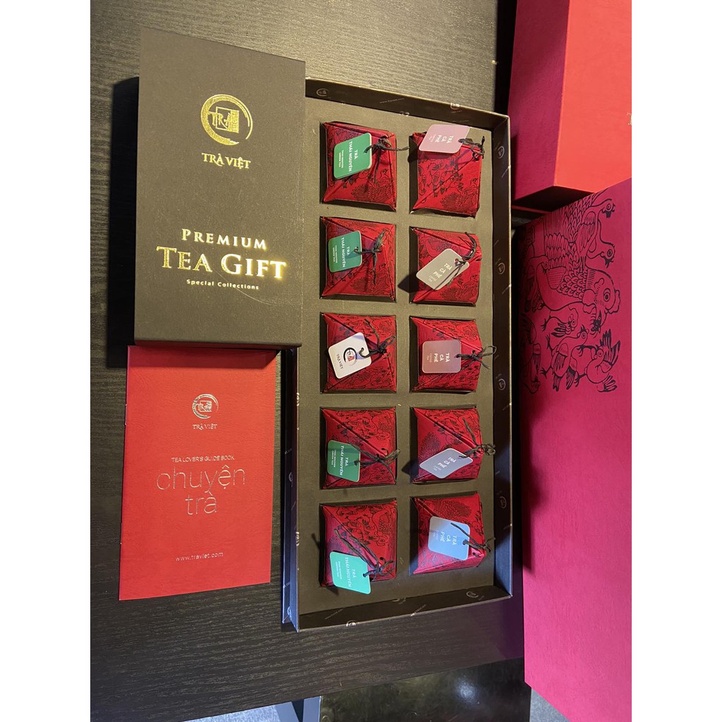 TRÀ VIỆT Hộp Quà Tết Thanh Xuân 5 Giấy Gân Nổi Mỹ Thuật Cao Cấp | BigBuy360 - bigbuy360.vn