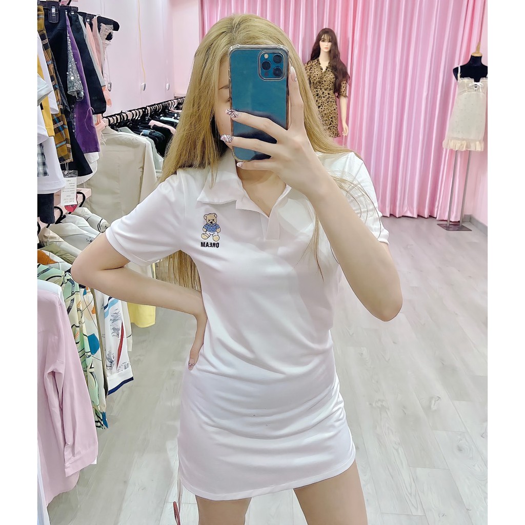 Váy Thun Body ❤️ FREESHIP ❤️ Váy Thun Có Cổ Polo ❤️Tay Ngắn Cực Tôn Dáng | BigBuy360 - bigbuy360.vn