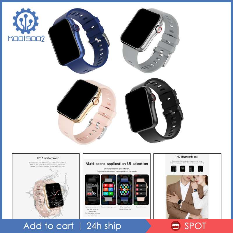 ✨Hàng sẵn sàng✨D06 Fashion Sports Women Men Smart Watch Waterproof Bluetooth Call Pink