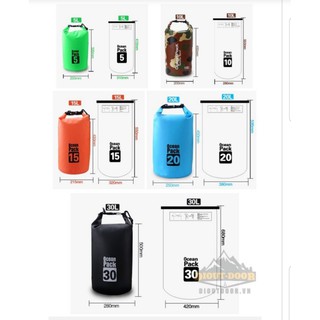 Túi chống thấm nước Ocean Pack 4 size thông dụng