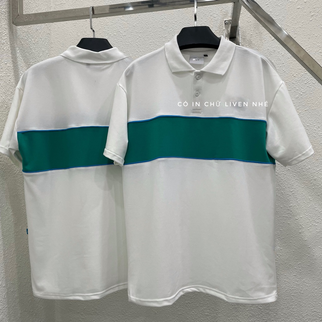 Áo thun polo STRIPE kun shop áo polo cổ trụ stripe chất thun cá sấu cotton cao cấp