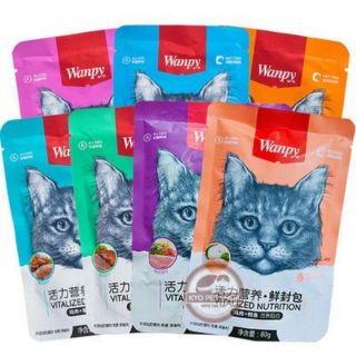 Combo 30 gói Pate Wanpy Mix vị ngẫu nhiên. 80gr/ gói