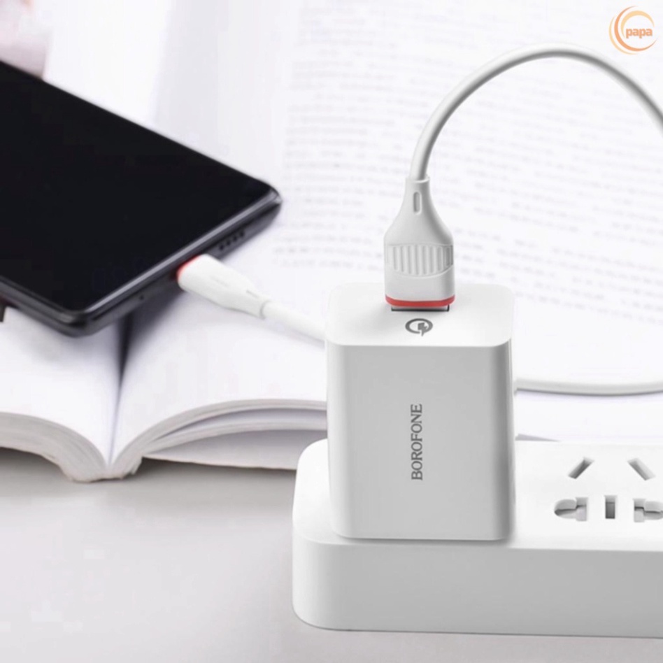 Củ sạc Borofone BA20 sạc nhanh cho các dòng điện thoại chính hãng