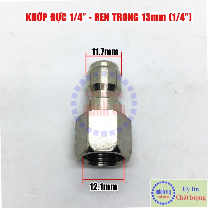 Bộ khớp nối nhanh ren 13mm cho máy rửa xe -BKN13mm