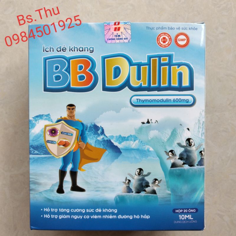 ÍCH ĐỀ KHÁNG BB Dulin hộp 20 ống ×10ml hỗ trợ tăng sức đề kháng