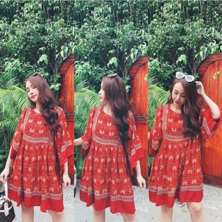 ĐẦM BABYDOLL THỔ CẨM (KÈM VIDEO HÌNH THẬT)