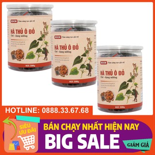 🔥[Hà thủ ô] Hà thủ ô đỏ chế Kochi dạng miếng 300 g [hà thủ ô đỏ chế] - Hỗ trợ đen tóc, giảm rụng tóc
