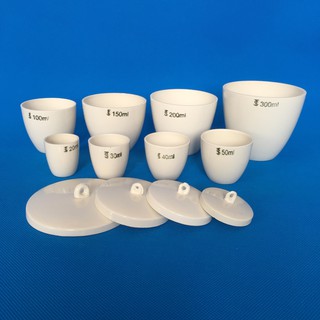 Chén nung sứ có nắp 10ml 20ml 25ml 30ml 50ml 100ml