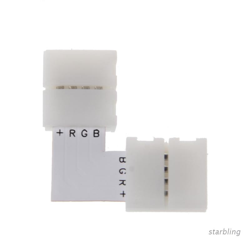 Đầu kết nối 4 pin hình chữ L góc phải 10mm 5050 RGB LED