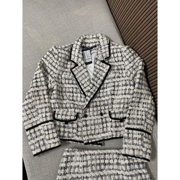 (SẴN) Set tweed dạ bông siêu dày dặn