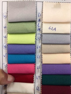 Vải tafta thường đủ màu