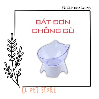Chén ăn nghiêng chống gù cho thú cưng - Chén đơn