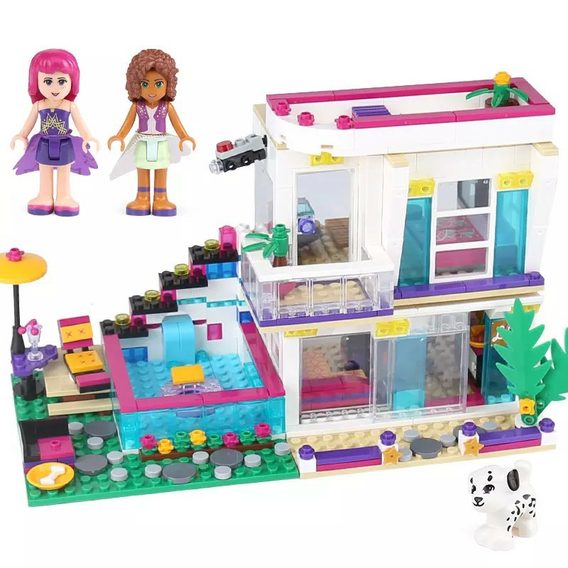  Đồ chơi xếp hình lắp ráp lego friend nhà biệt thự -sx3008 bela 10498 friends