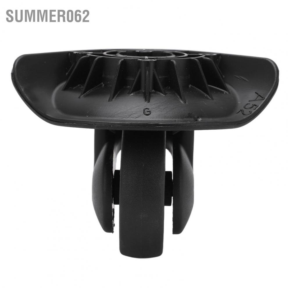 Summer062 1 Pair Luggage Swivel Casters Mute Wheels Repalcement for Suitcase Black A52