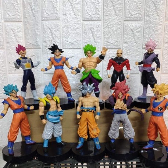 [ Có đế ] mô hình  nhân vật dragon ball songoku vegata black goku jiren gogeta songoky sj4 ultra