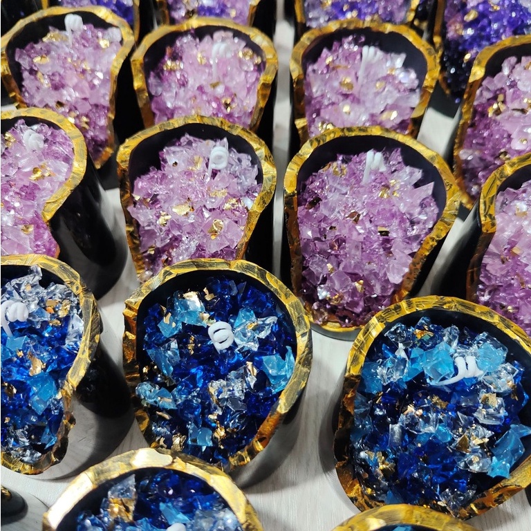 Nến Thơm Pha Lê Tinh Dầu Thiên Nhiên Quà Tặng Giáng Sinh, Sinh Nhật