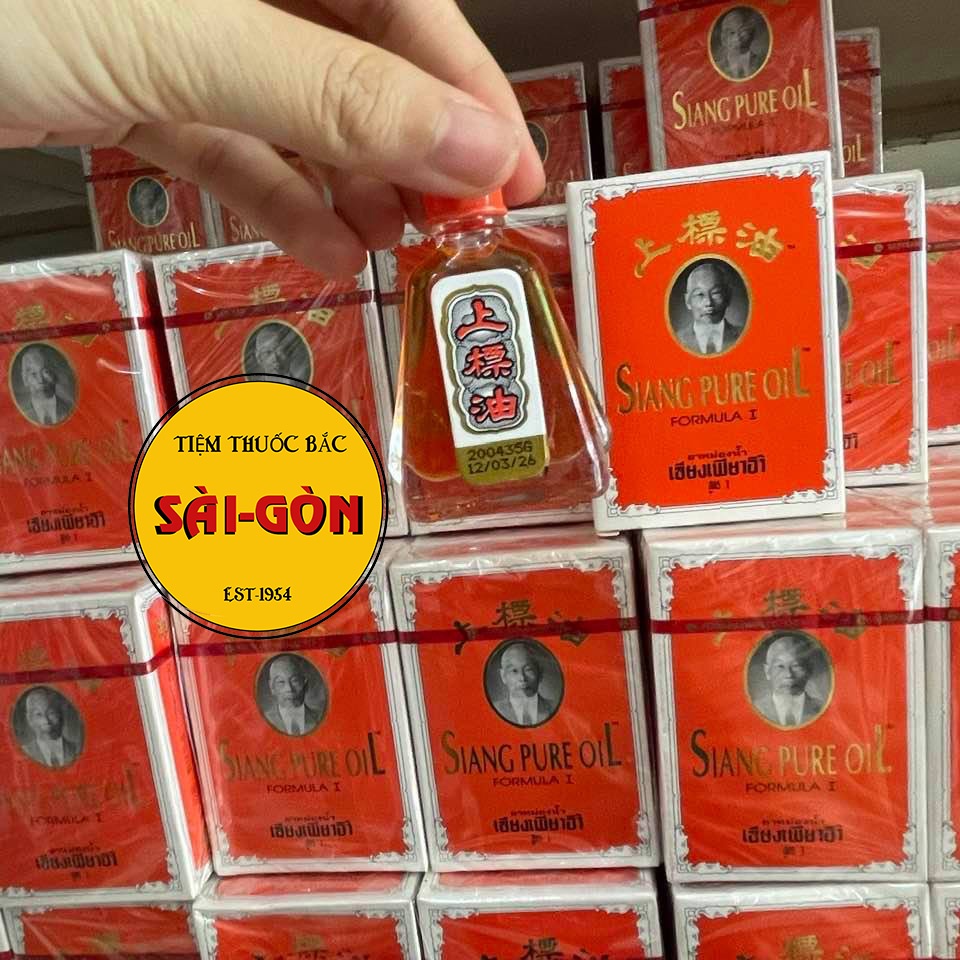 Dầu gió đỏ Siang Pure Oil Formula I Thái Lan 7cc HÀNG NỘI ĐỊA CHÍNH HÃNG