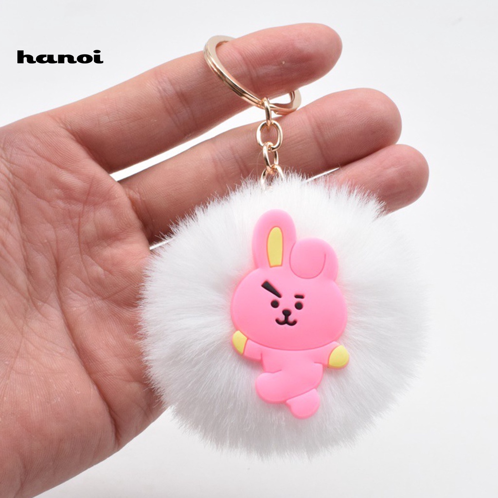 Móc Chìa Khóa Hình Hoạt Hình Bts Phối Cục Bông Xinh Xắn