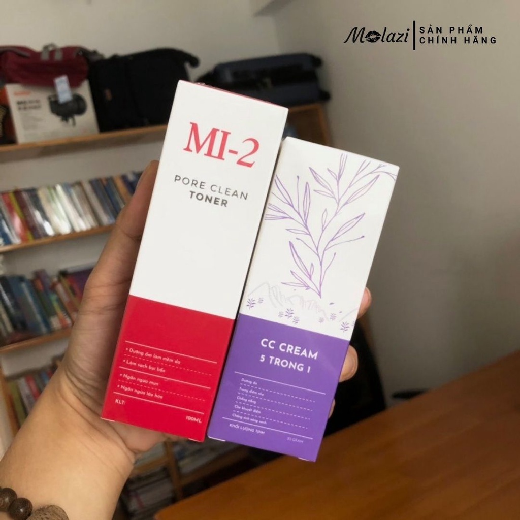 Kem nền che khuyết điểm trắng da kiềm dầu chống nắng lâu trôi dưỡng ẩm cc cream 30ml molazi. | BigBuy360 - bigbuy360.vn