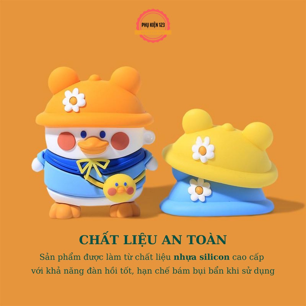 Vỏ bao đựng tai nghe hình vịt siêu xinh