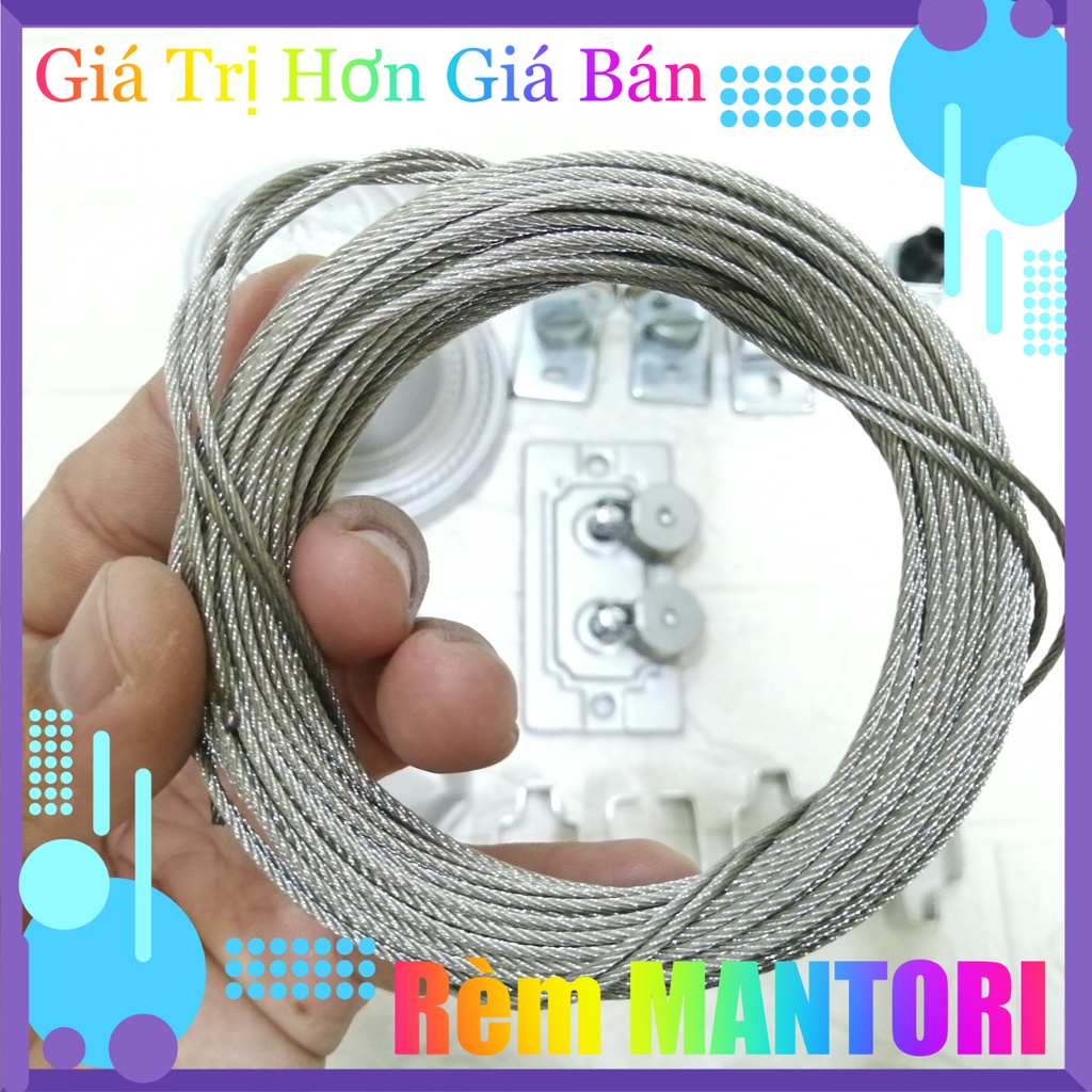 ⚜️Dây Cáp Giàn Phơi Thông Minh 7m/dây Được Làm Từ Inox Chịu Lực Và Chống Rỉ Sét Hiệu Quả⚜️