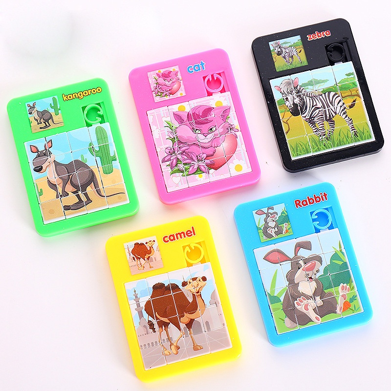 Bộ Xếp Hình Các Con Vật Hoạt Hình Bằng Gỗ