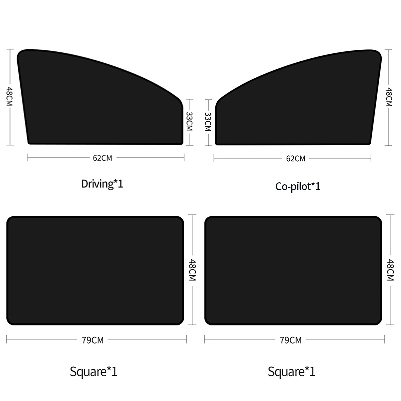 Tấm Phim Lưới Từ Tính Gắn Cửa Sổ Xe Hơi Bảo Vệ Khỏi Tia UV