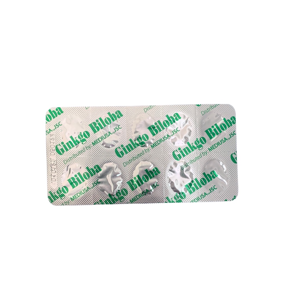 Viên uống Ginkgo Biloba tăng cường tuần hoàn mãu não, lưu thông khí huyết - Hộp 100 viên