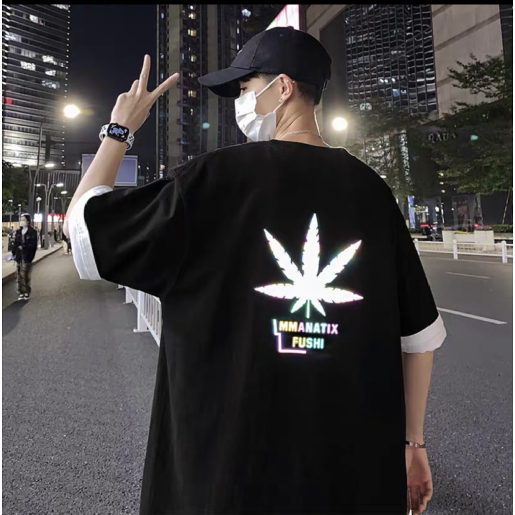 Áo thun Stee Phản quang 7 màu FUSHI LEAF CVC - Giá sỉ Unisex