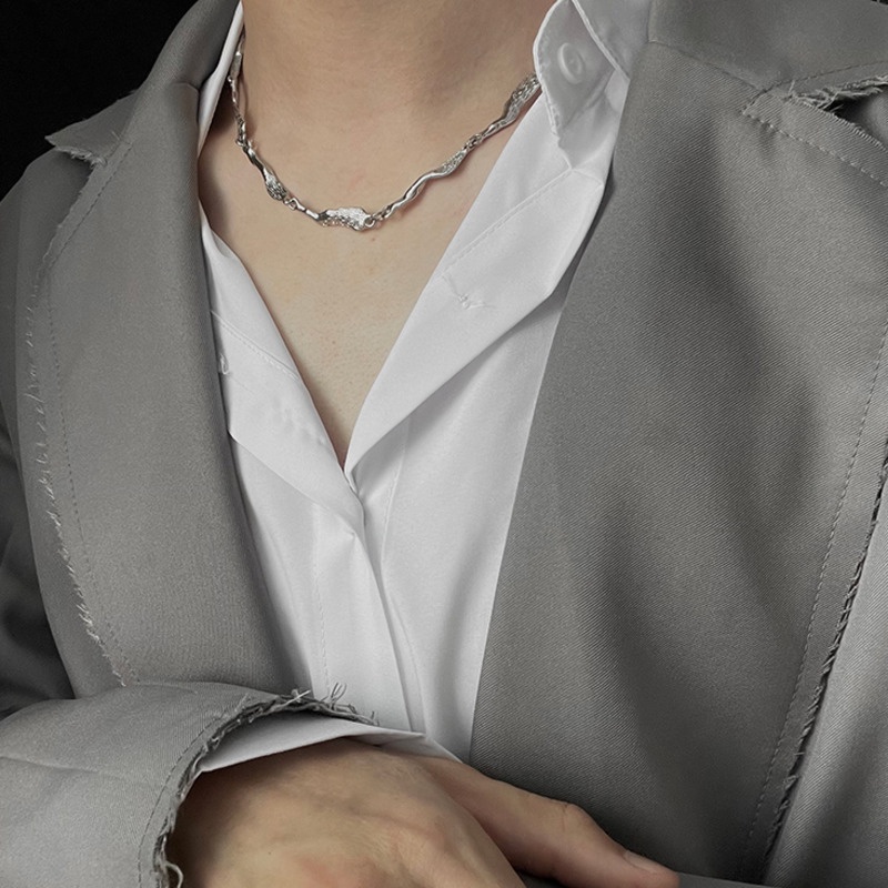 Vòng cổ thiết kế dây xích phong cách hip hop sang trọng