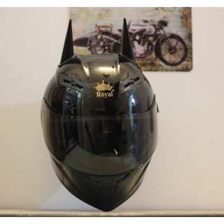 [CHÍNH HÃNG] Royal M137 2 kính đen bóng siêu ngầu, gắn sừng Batman siêu chắc, Tặng túi , Bảo hành 12 tháng