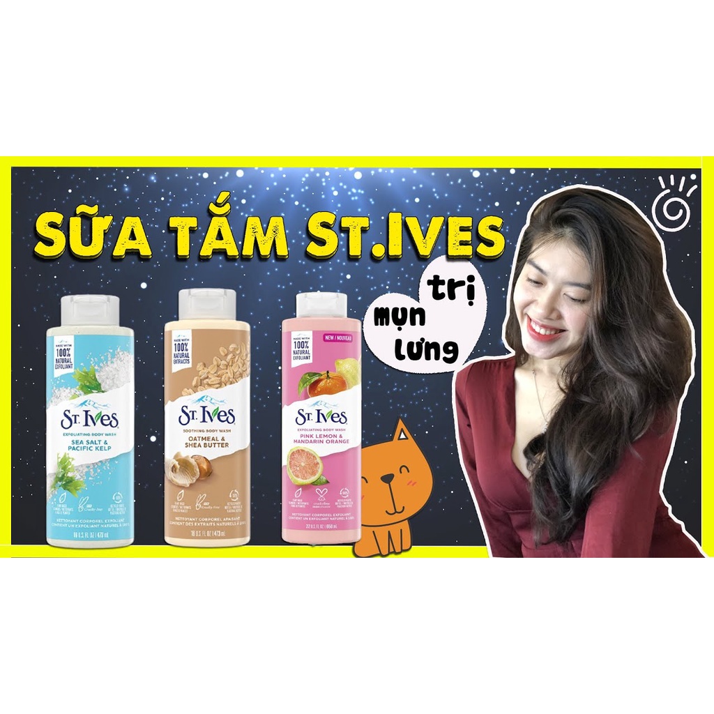 Sữa tắm St.ives hương muối biển 473ml(Mẫu mới) date 2023